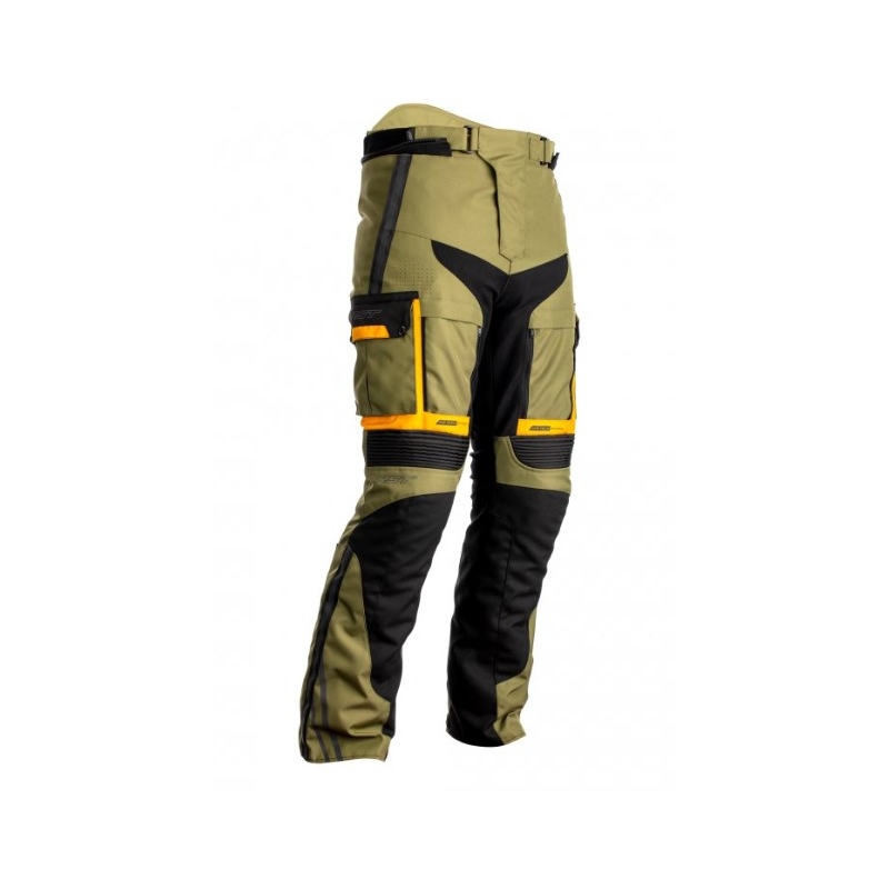 RST Pro Series Adventure-X CE Schwarz-Grün-Orange Motorradhosen Ausverkauf
