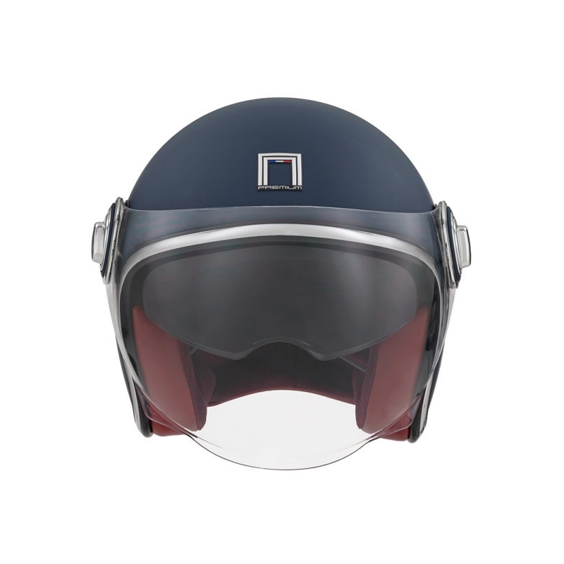 Offener Motorradhelm NOX PREMIUM Heritage blau