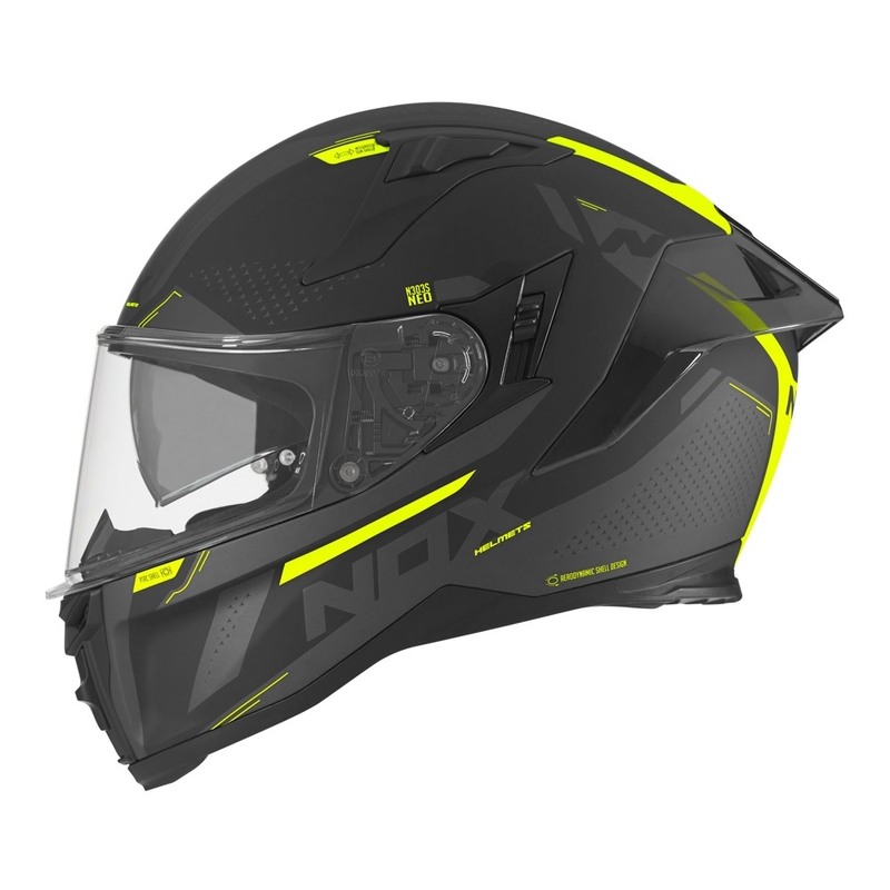Integral-Motorradhelm NOX N303-S Neo schwarz-fluo gelb