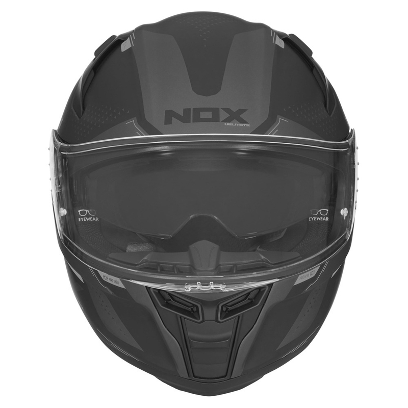 Integral Motorradhelm NOX N303-S Neo schwarz Ausverkauf