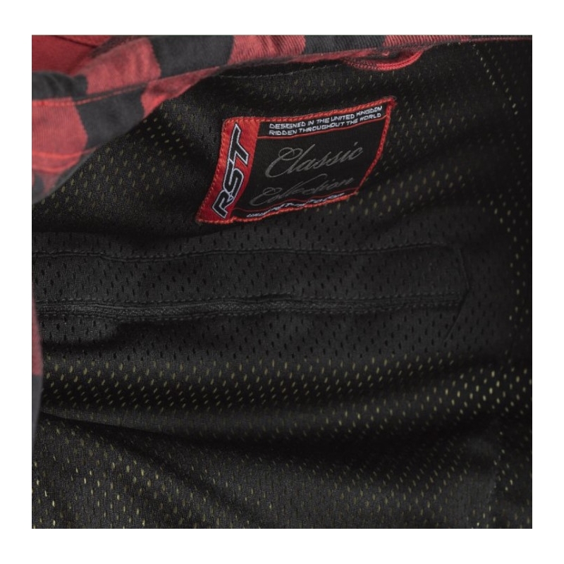 Motorradhemd RST X Lumberjack CE schwarz-rot Ausverkauf