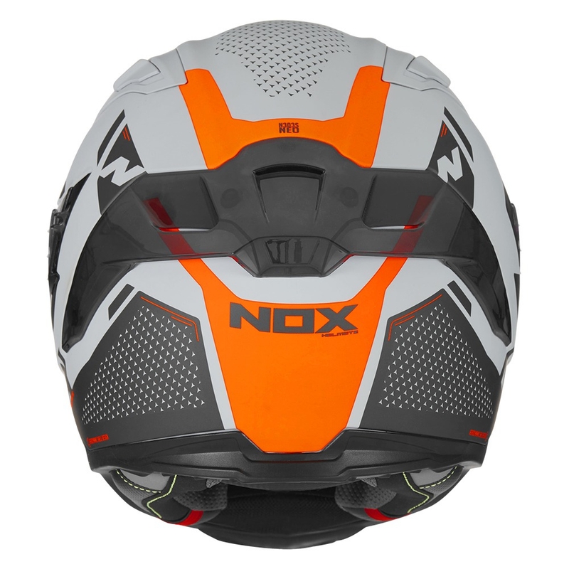 Integral Motorradhelm NOX N303-S Neo grau-fluor orange Ausverkauf