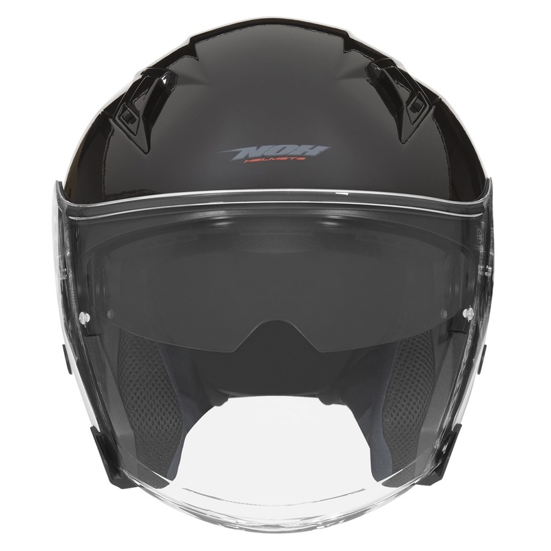 Offener Motorradhelm NOX N128 schwarz