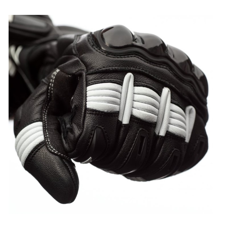 Motorradhandschuhe RST Pilot CE schwarz und weiß Ausverkauf