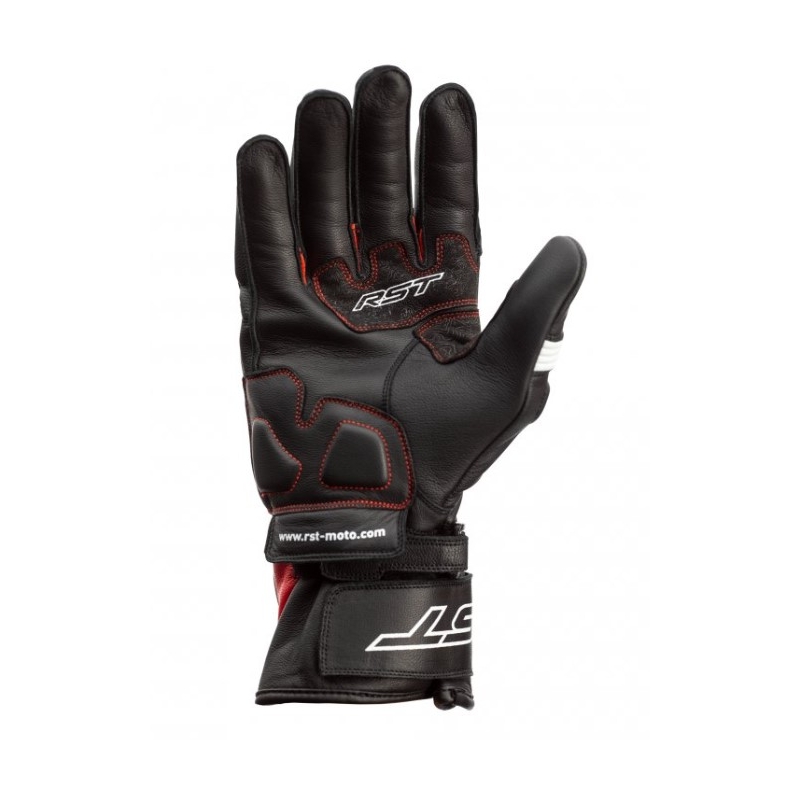 Motorradhandschuhe RST Pilot CE schwarz-weiß-rot Ausverkauf
