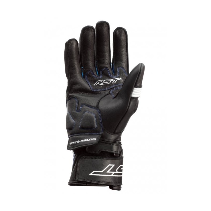 Motorradhandschuhe RST Pilot CE schwarz-weiß-blau Ausverkauf
