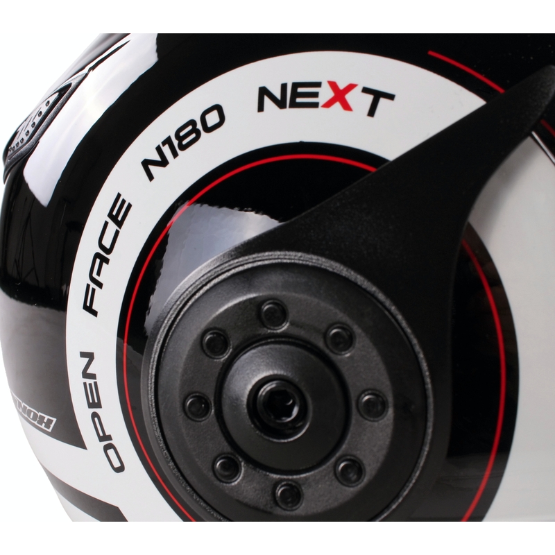 Nox N180 Next schwarz und weiß offen Roller Helm Ausverkauf