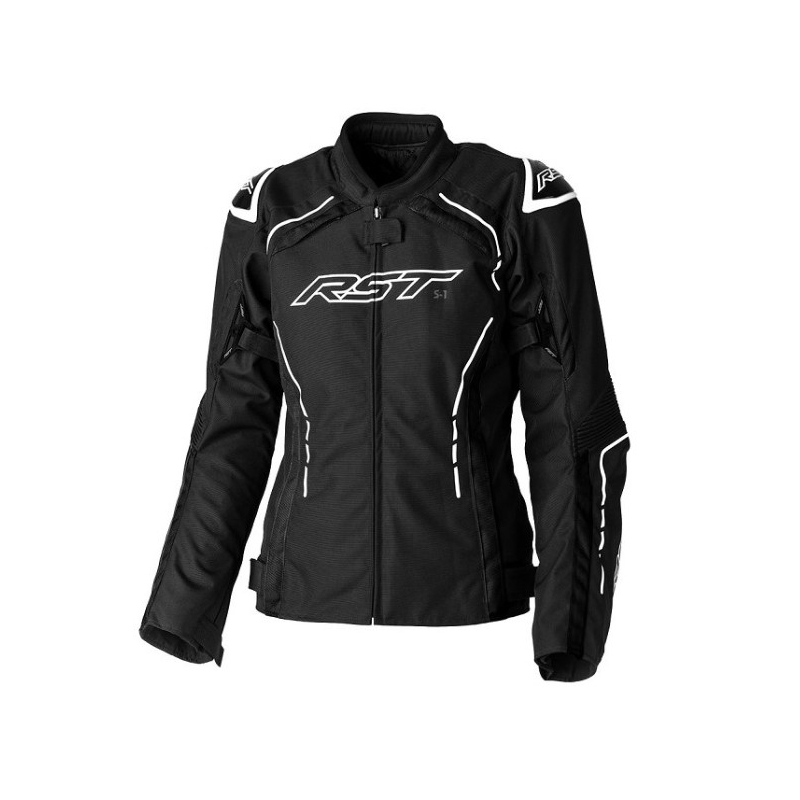 Damen Motorradjacke RST S1 CE schwarz und weiß Ausverkauf