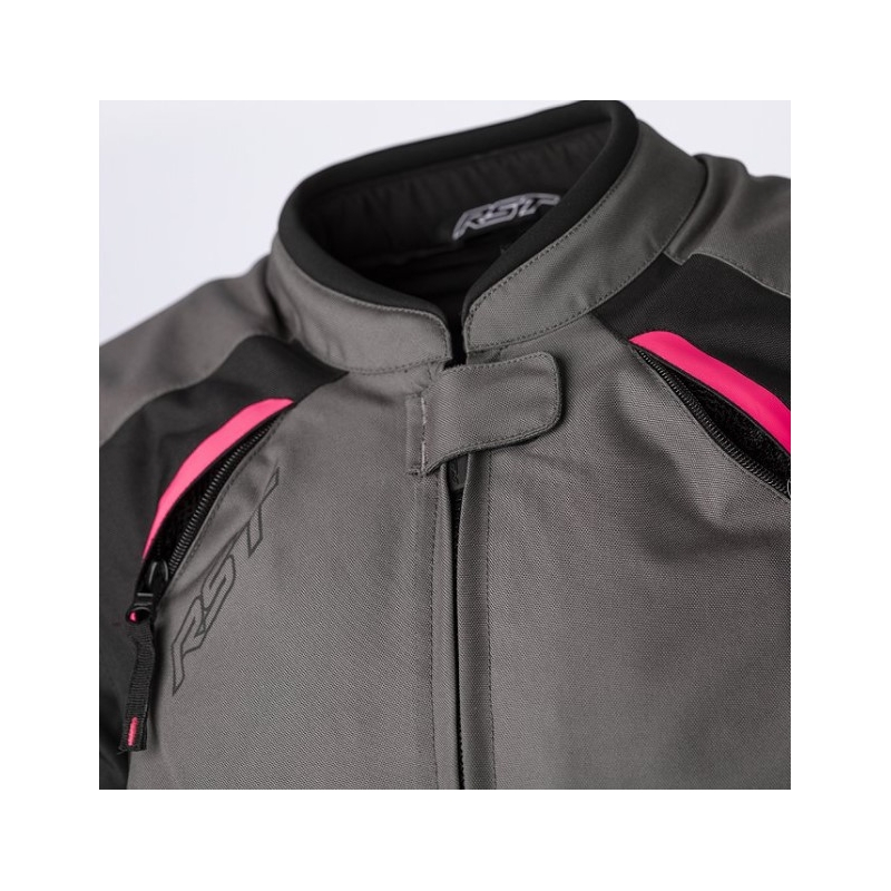 Damen Motorradjacke RST AVA CE schwarz-grau-rosa Ausverkauf