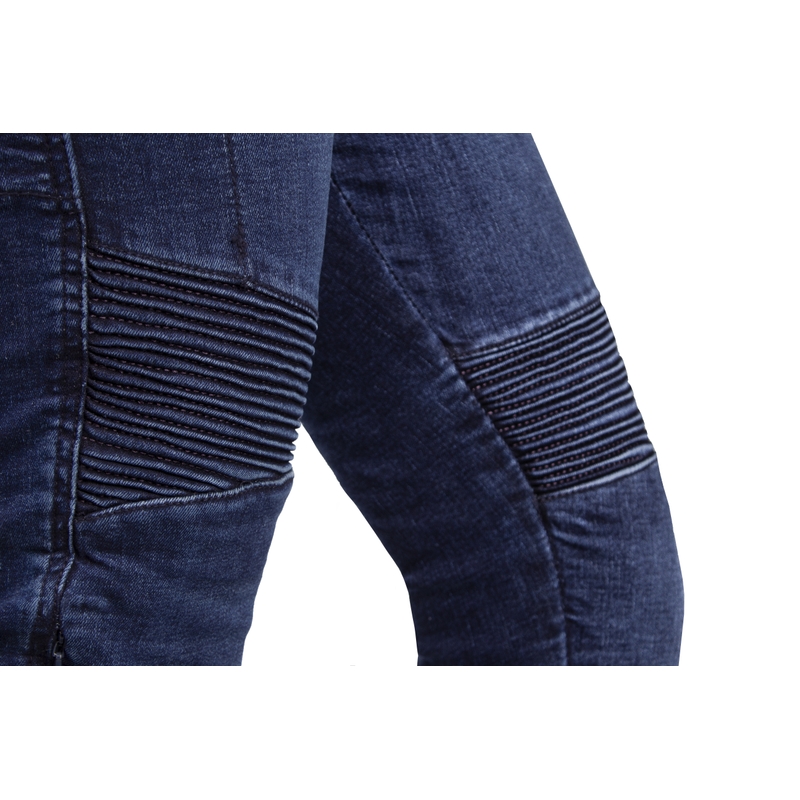 Damen-Motorradjeans Ozone Agness II blau