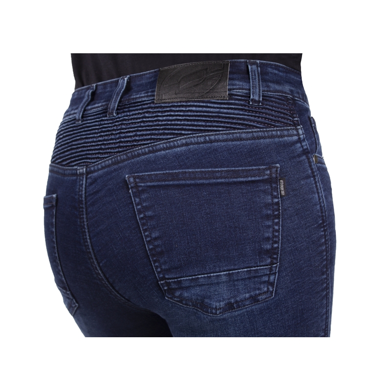 Damen-Motorradjeans Ozone Agness II blau