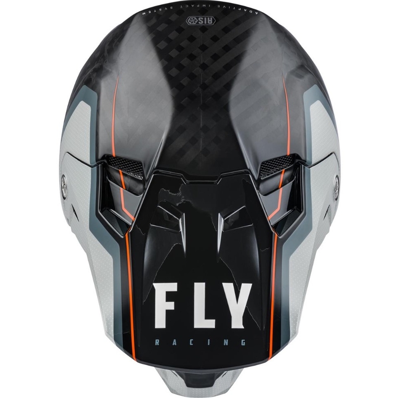 Motocross-Helm FLY Racing Formula Carbon Axon schwarz-grau-orange