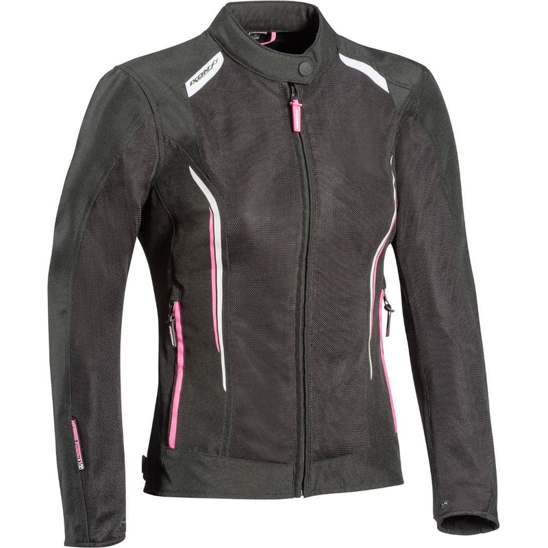 Damen Motorradjacke IXON Cool Air C schwarz-weiß-rosa Ausverkauf