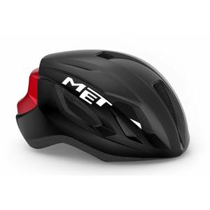 MET Strale schwarz und rot metallic Fahrradhelm Ausverkauf