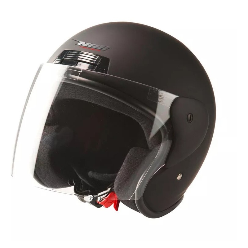 Offener Motorradhelm NOX N613 schwarz matt Ausverkauf