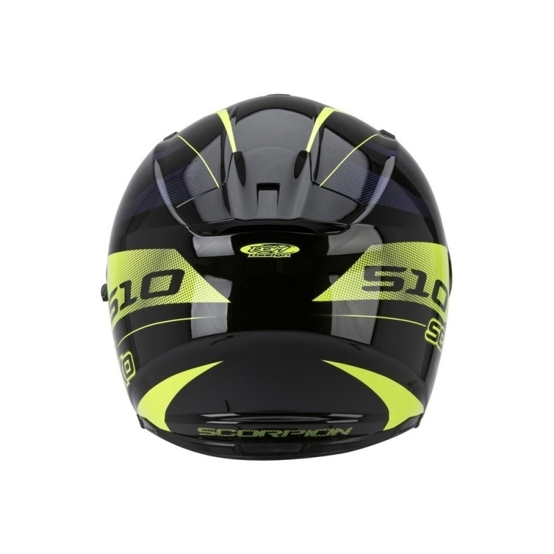 Moto Integralhelm Scorpion EXO-510 Stage schwarz-gelb Ausverkauf
