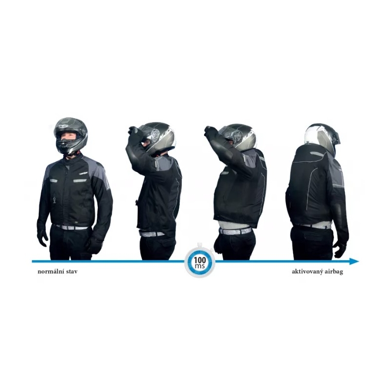 Airbag Jacke HELITE Vented schwarz-grau Ausverkauf
