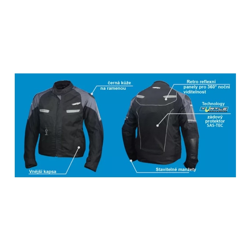 Airbag Jacke HELITE Vented schwarz-grau Ausverkauf