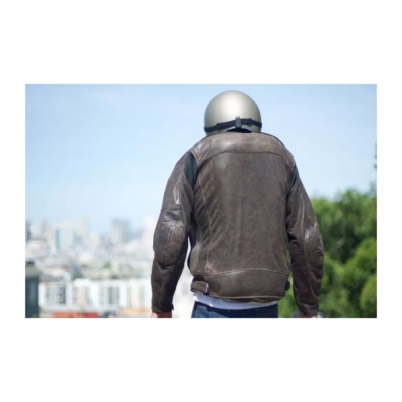 Airbag Jacke HELITE Roadster braun Ausverkauf