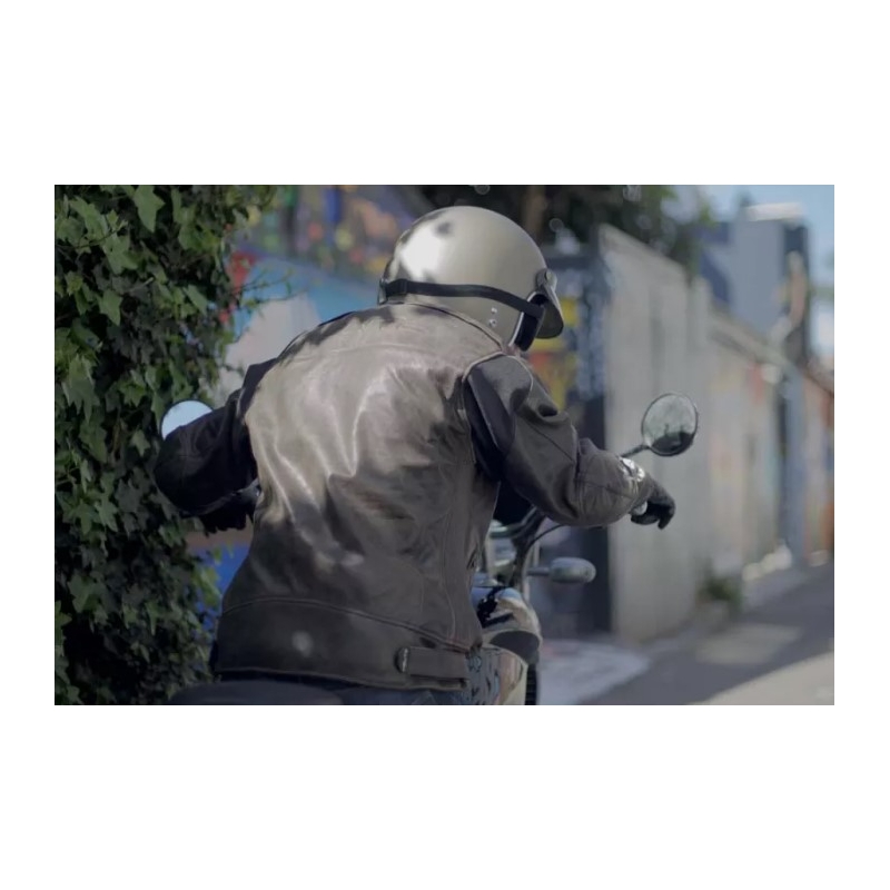Airbag Jacke HELITE Roadster braun Ausverkauf