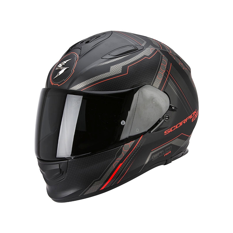 Integral Motorradhelm Scorpion EXO-510 Air Sync schwarz matt-rot Ausverkauf