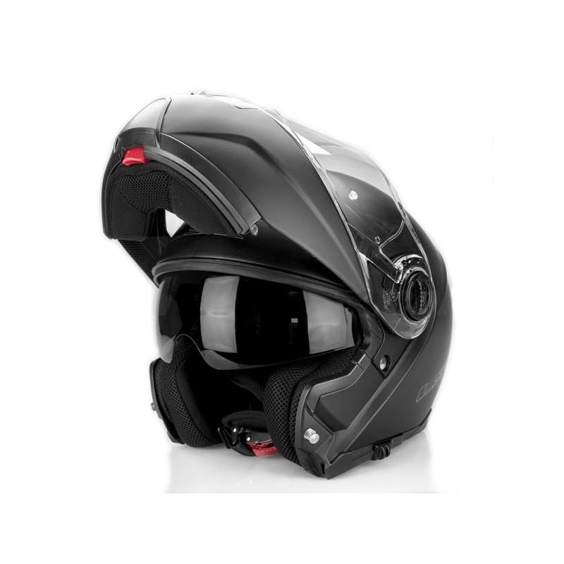LS2 FF325 Strobe Schwarz Matt Flip-up Motorradhelm