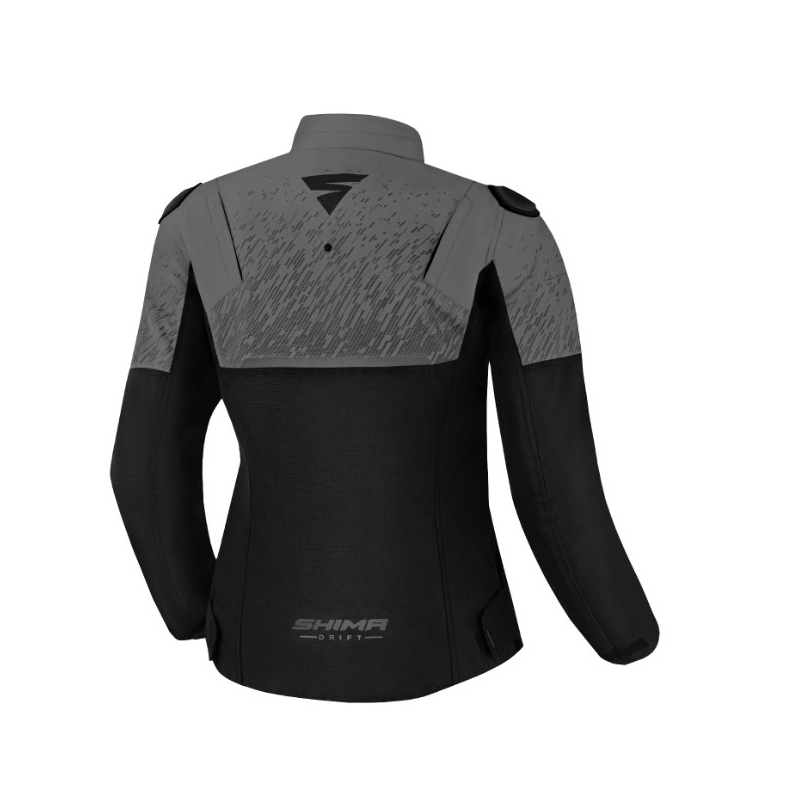 Damen Motorradjacke Shima Drift schwarz-grau