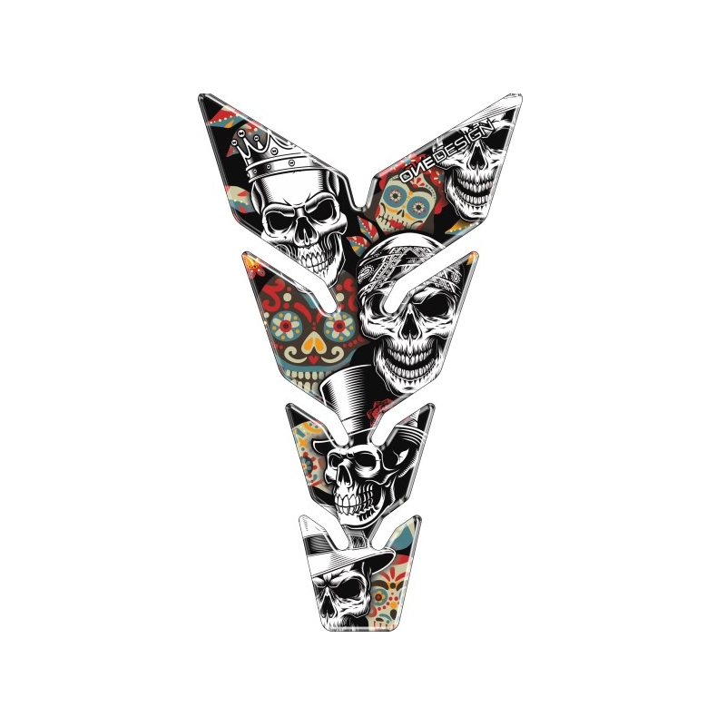 Tankaufkleber Druck - Max Skulls2