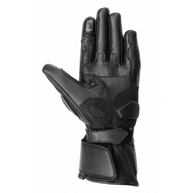 SECA Journey HTX II Motorradhandschuhe aus schwarzem Leder Ausverkauf