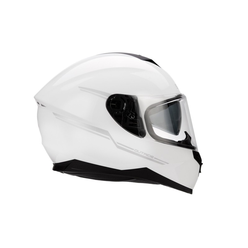 Motorradhelm mit Headset SENA Outride glänzend weiß