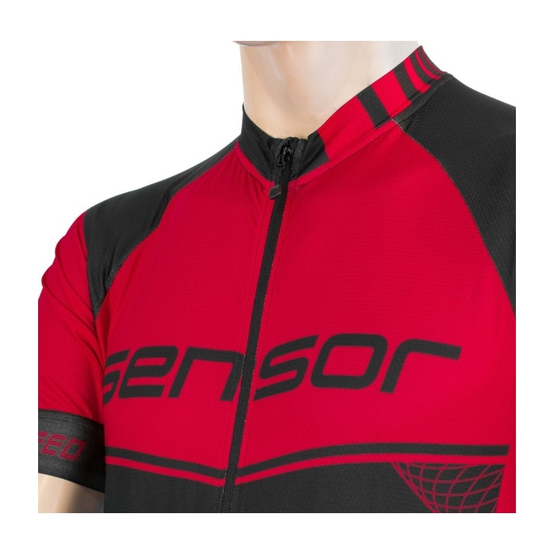 Sensor Team Up Trikot schwarz-rot - kurzarm Ausverkauf