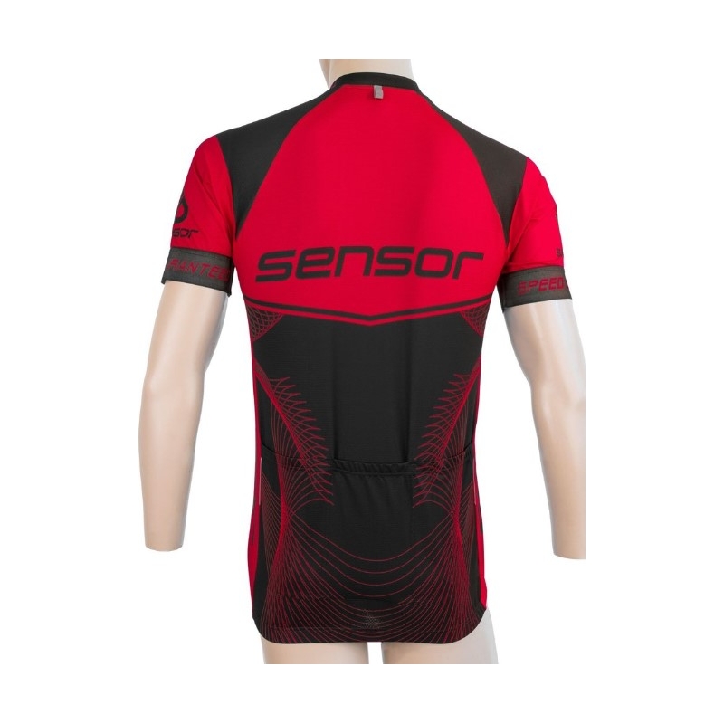 Sensor Team Up Trikot schwarz-rot - kurzarm Ausverkauf