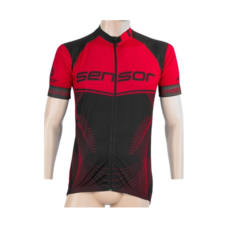 Sensor Team Up Trikot schwarz-rot - kurzarm Ausverkauf