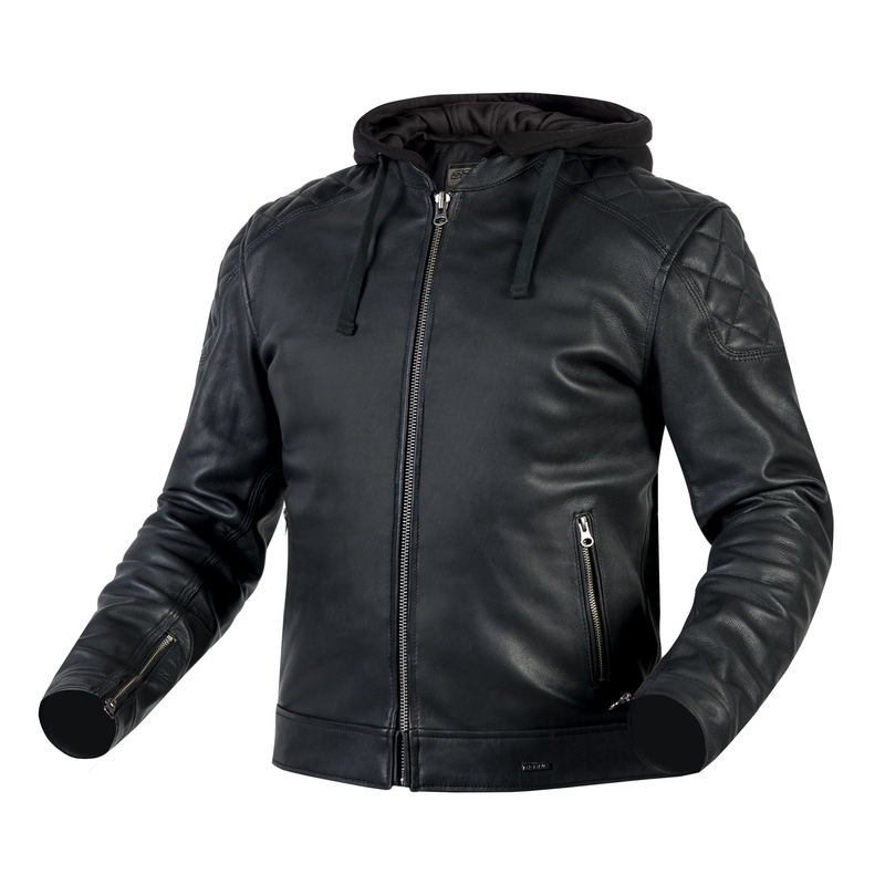 Ozone Striker Schwarze Motorradjacke Ausverkauf