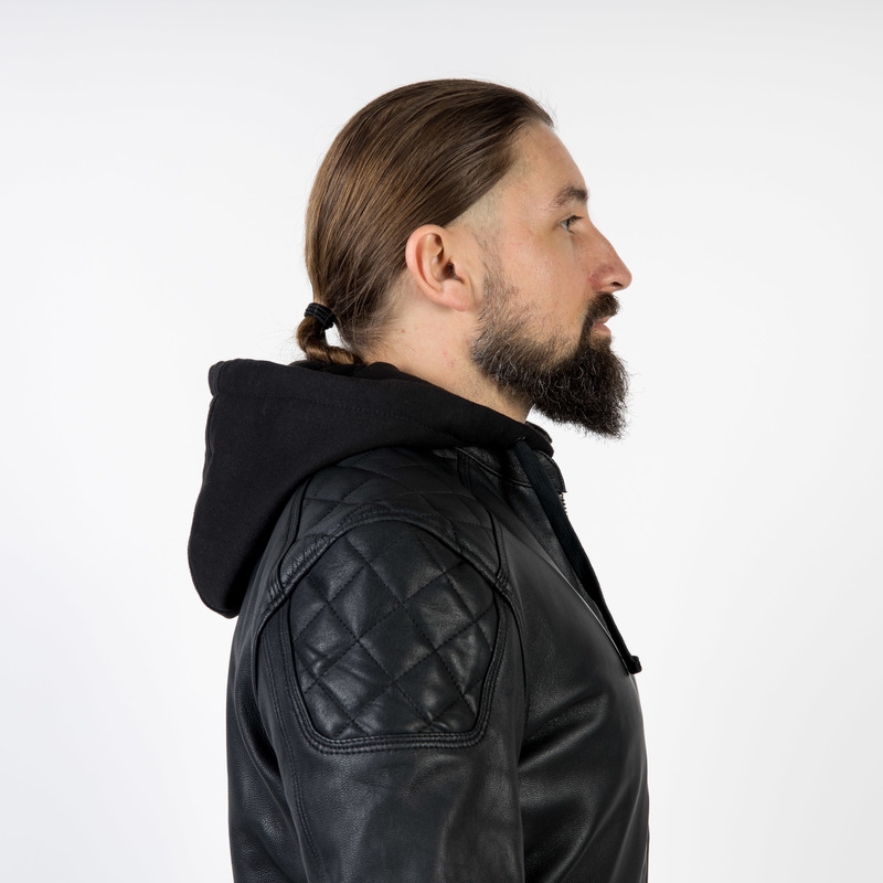 Ozone Striker Schwarze Motorradjacke Ausverkauf