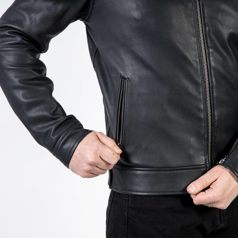 Ozone Striker Schwarze Motorradjacke Ausverkauf