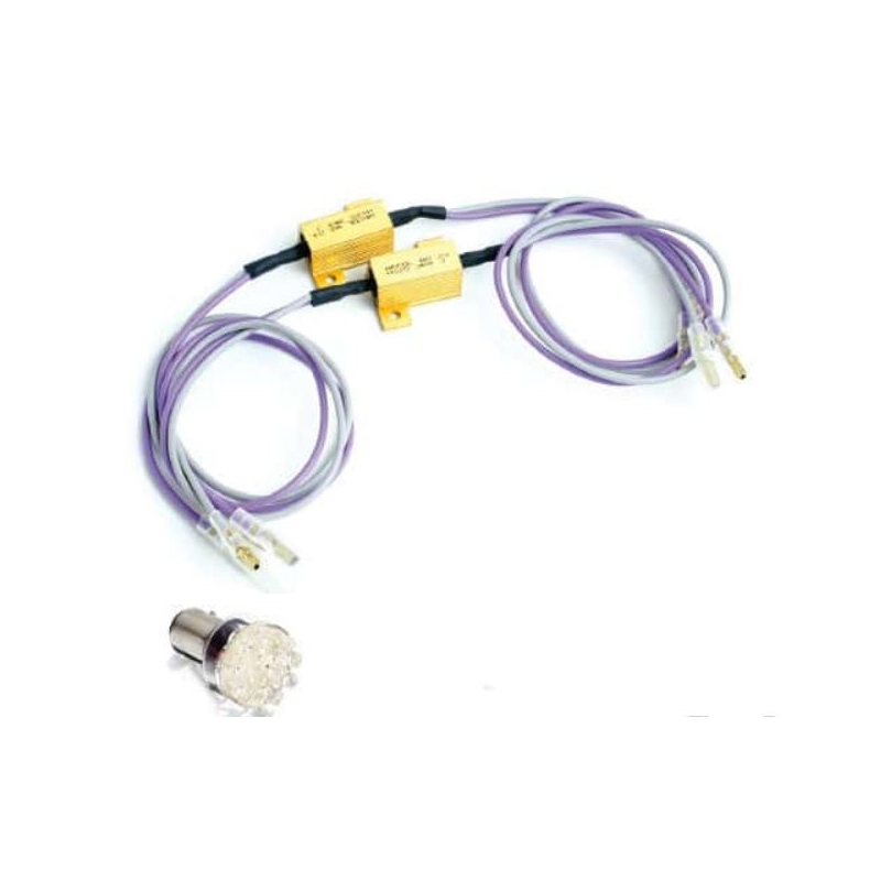 Resistors set CUSTOMACCES 3'9 /25W for LEDs turn signals gold