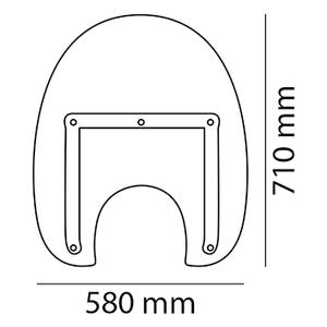 Windschirm CUSTOMACCES AMERICA III CA0032W transparent