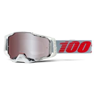 Motocross-Schutzbrille 100% ARMEGA X-Ray-Hiper silber plexi