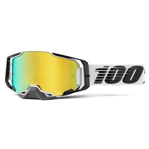 Motocrossbrille 100% ARMEGA Atmos verspiegelt gold plexi