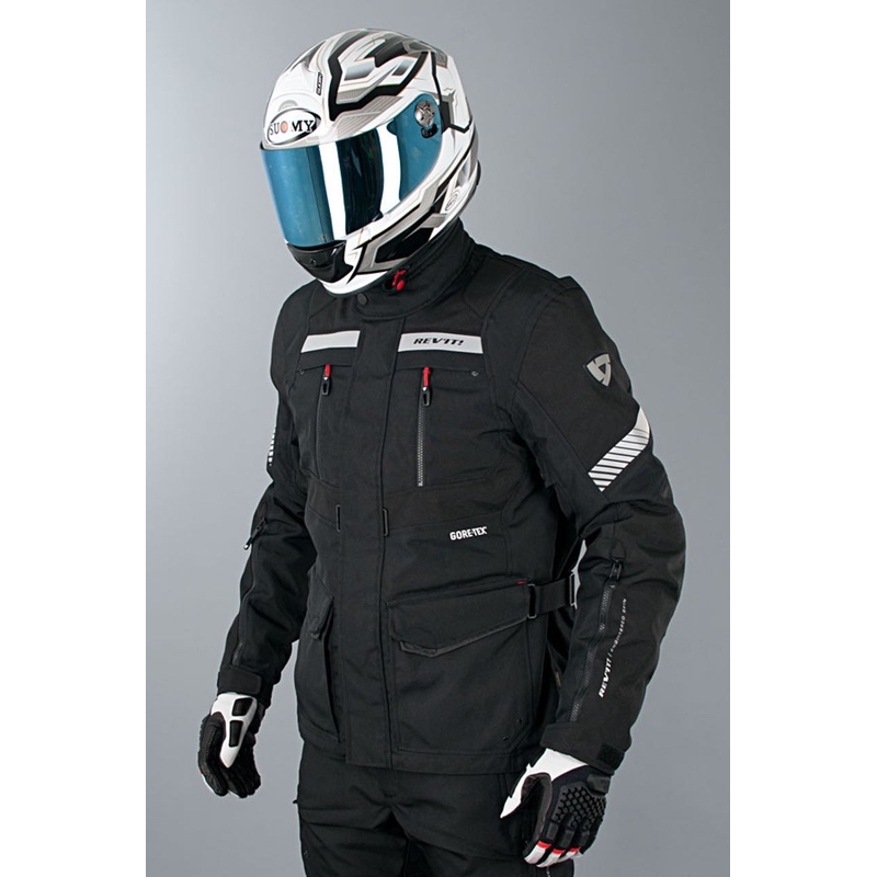 Revit Neptune GTX Schwarz Motorradjacke Ausverkauf