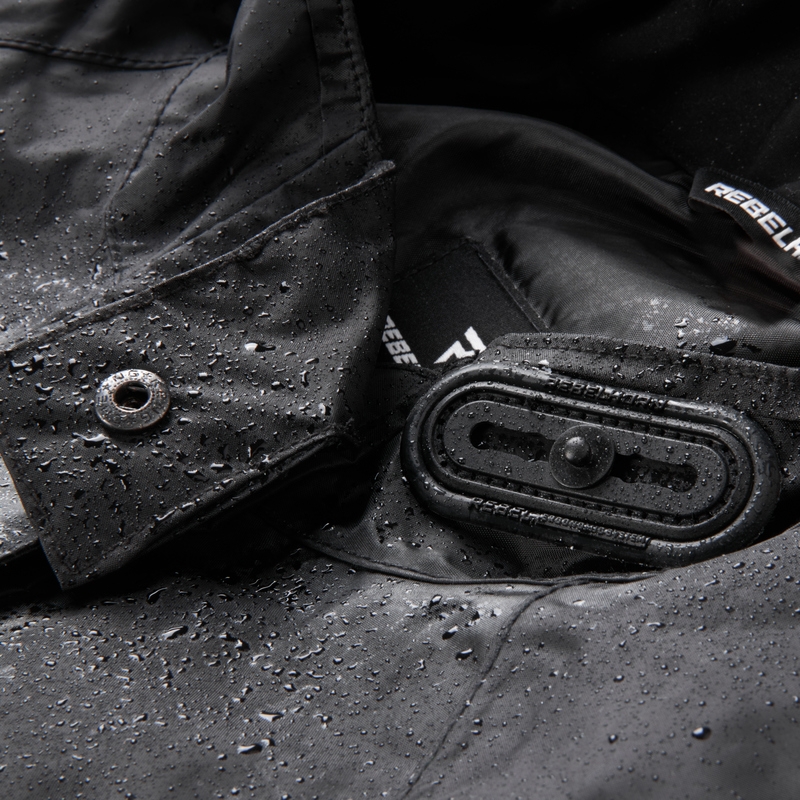 Moto Regenjacke Rebelhorn Patrol schwarz-fluo gelb