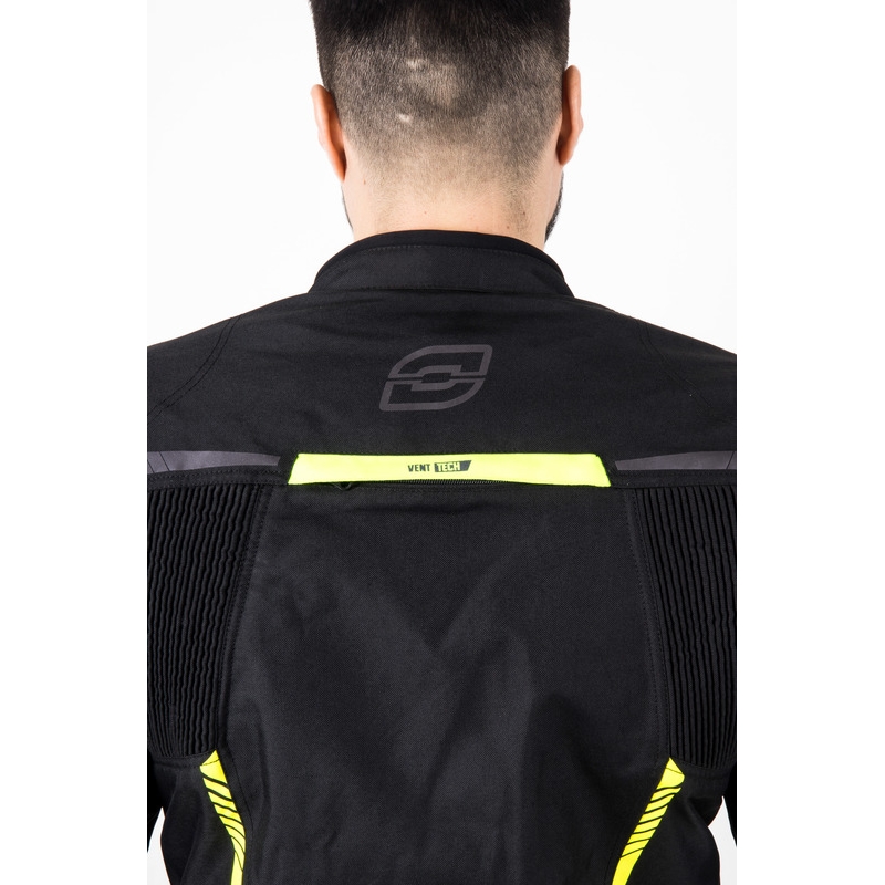 Ozone Delta IV Motorradjacke schwarz-neongelb