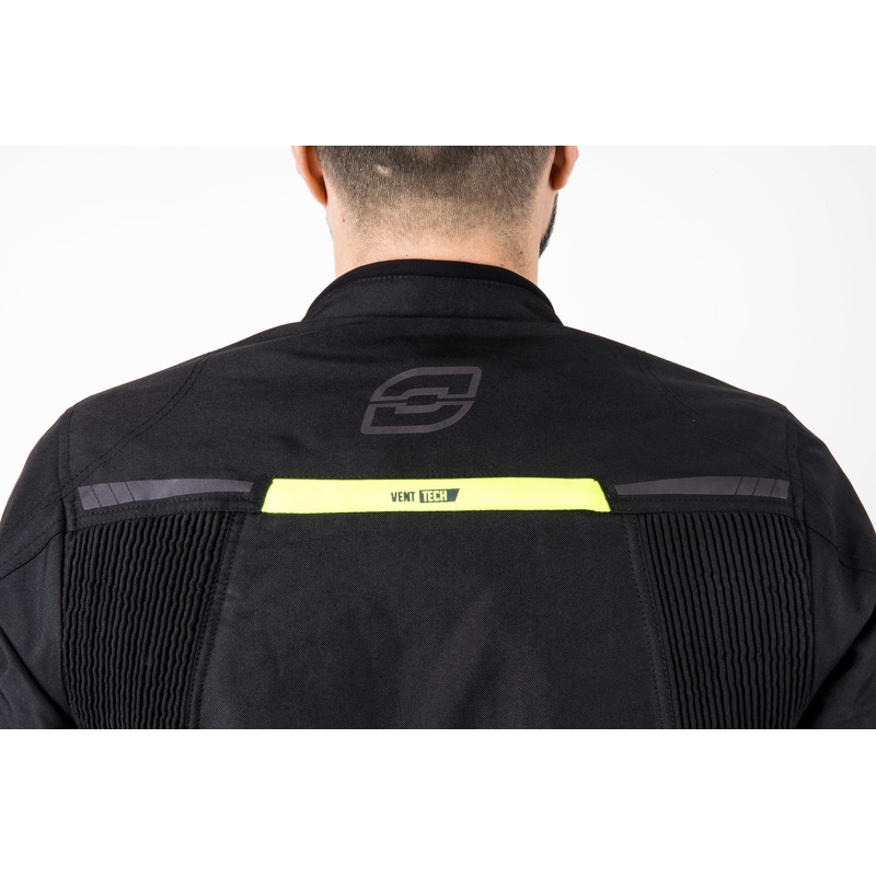 Ozone Delta IV Motorradjacke schwarz-neongelb