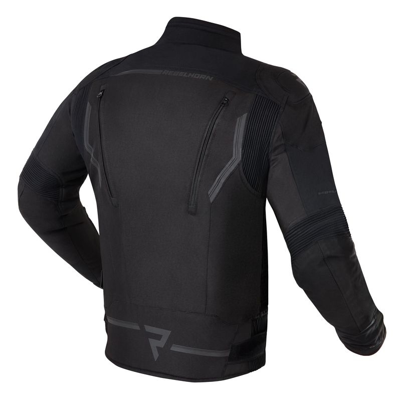 Rebelhorn Borg Schwarze Motorradjacke Ausverkauf