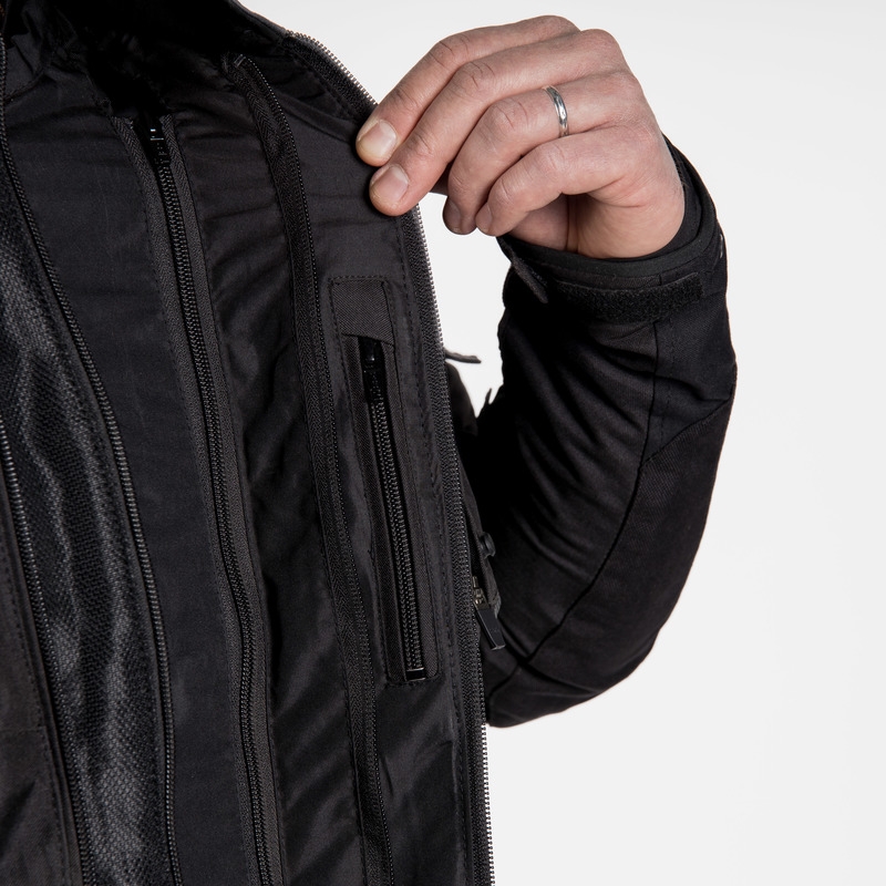 Rebelhorn Borg Schwarze Motorradjacke Ausverkauf