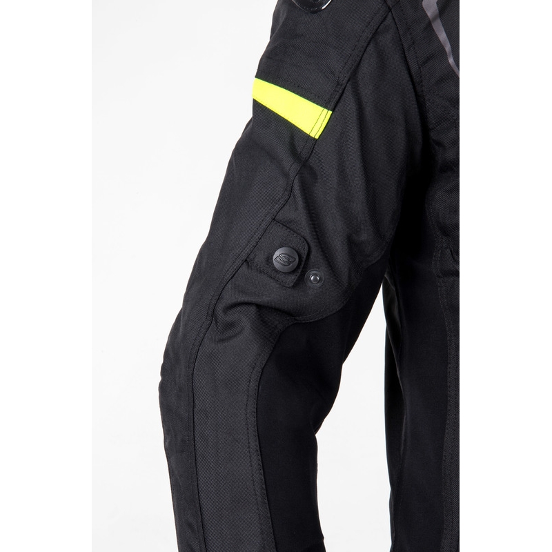 Ozone Pulse schwarz-fluorgelbe Motorradjacke