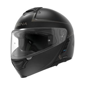 Klappbarer Motorradhelm mit Mesh-Headset SENA Impulse schwarz-matt