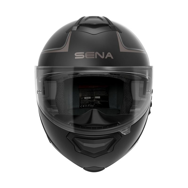 Klappbarer Motorradhelm mit Mesh-Headset SENA Impulse schwarz-matt