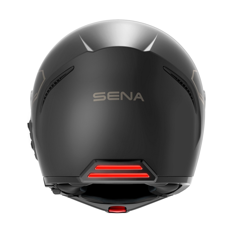 Klappbarer Motorradhelm mit Mesh-Headset SENA Impulse schwarz-matt